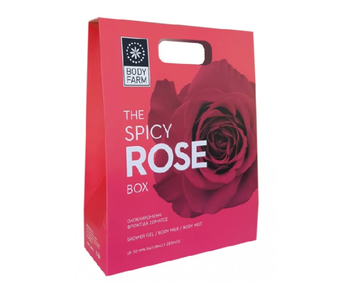 GIFT BOX SPICY ROSE SHOWER GEL 250ml / BODY MILK  250ml / BODY MIST 100ml